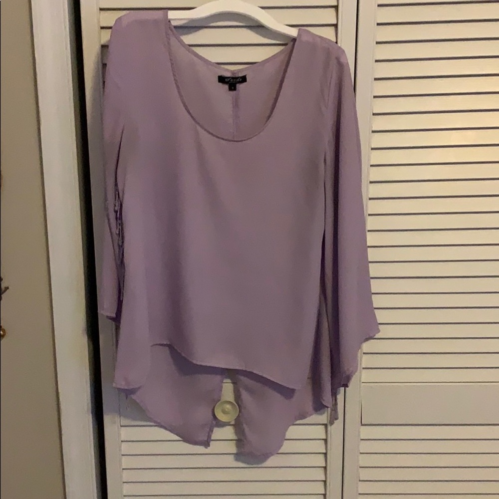 Lavender silk shirt